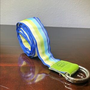 Y2K Vintage YRI Grosgrain D-Ring Ribbon Belt, Made in USA |Size XL unisex